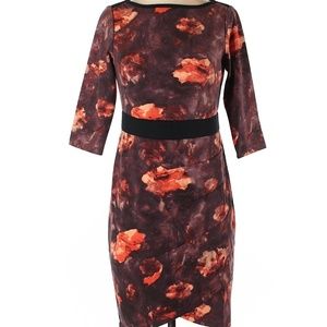 Hal Rubenstein "Audra" Lined Draped Dress